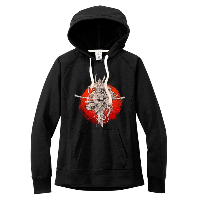 Samurai Warrior Monkey King Women's Fleece Hoodie