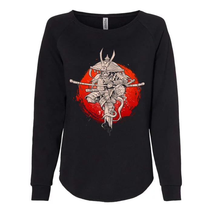 Samurai Warrior Monkey King Womens California Wash Sweatshirt