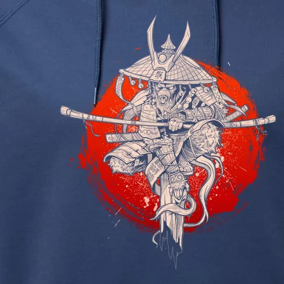 Samurai Warrior Monkey King Performance Fleece Hoodie