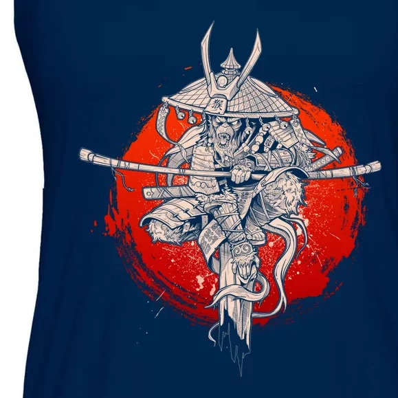 Samurai Warrior Monkey King Ladies Essential Flowy Tank