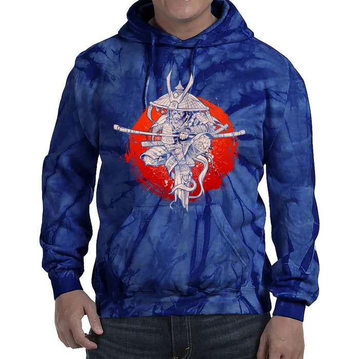 Samurai Warrior Monkey King Tie Dye Hoodie