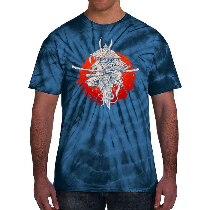 Samurai Warrior Monkey King Tie-Dye T-Shirt