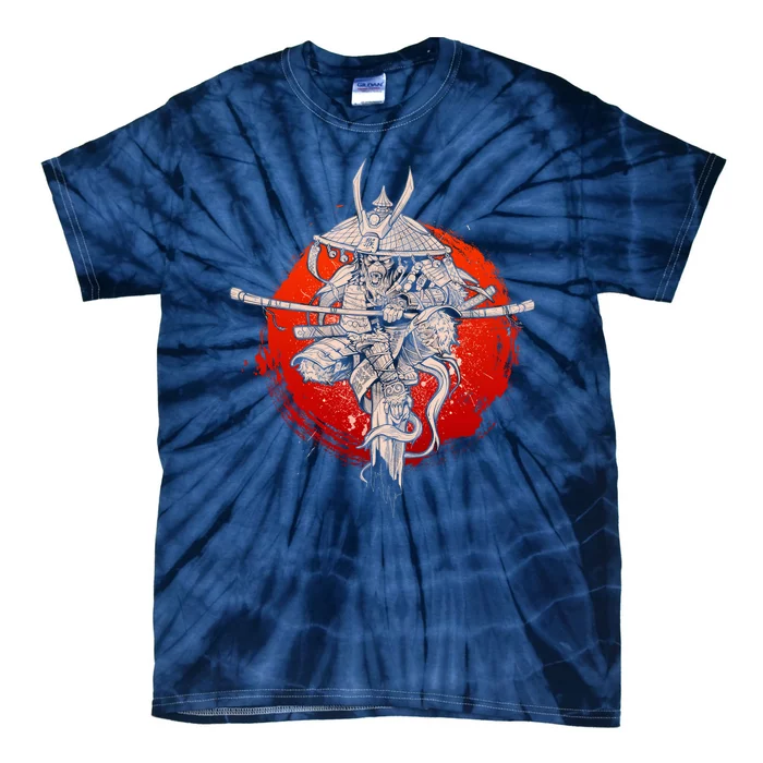 Samurai Warrior Monkey King Tie-Dye T-Shirt