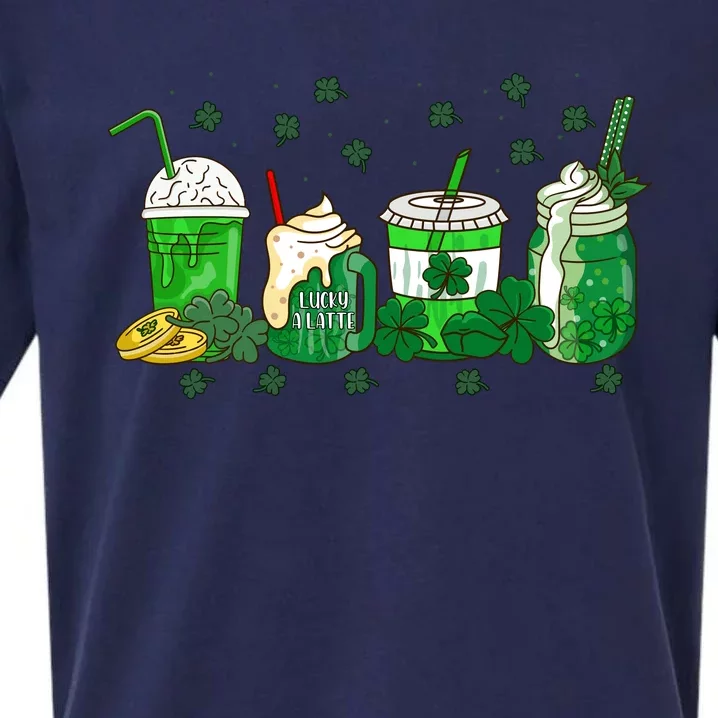 Shenanigans With My Gnomies St Patrick's Day Gnome Shamrock Sueded Cloud Jersey T-Shirt