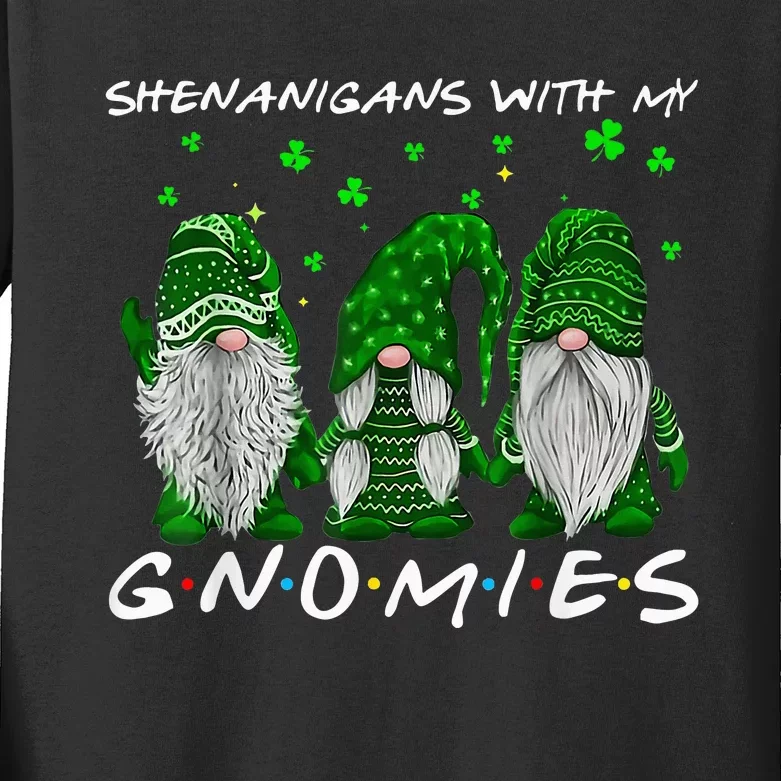 Shenanigans With My Gnomies St Patricks Day Kids Long Sleeve Shirt