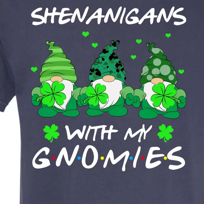 Shenanigans With My Gnomies Shamrock St Patricks Day Garment-Dyed Heavyweight T-Shirt