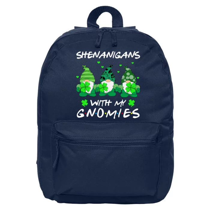 Shenanigans With My Gnomies Shamrock St Patricks Day 16 in Basic Backpack