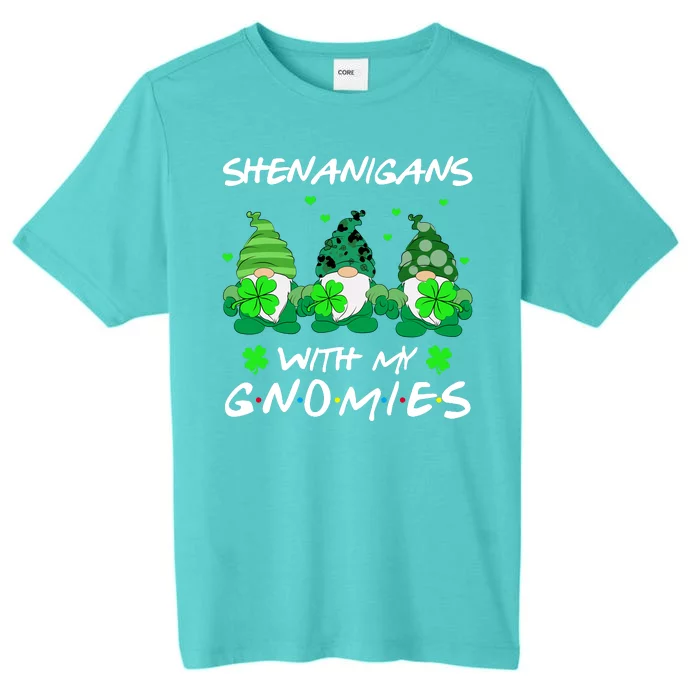 Shenanigans With My Gnomies Shamrock St Patricks Day ChromaSoft Performance T-Shirt