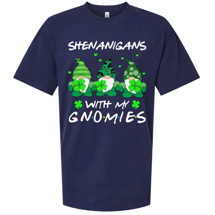 Shenanigans With My Gnomies Shamrock St Patricks Day Sueded Cloud Jersey T-Shirt