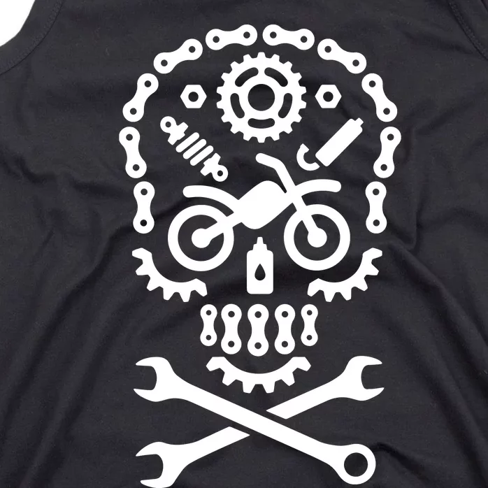 Skull Wrench Mechanic Tools Garage Car Mechanic Tank Top