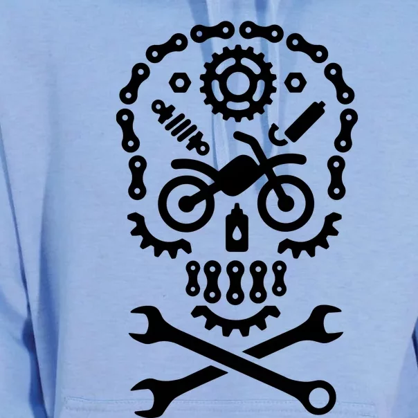 Skull Wrench Mechanic Tools Garage Car Mechanic Unisex Surf Hoodie