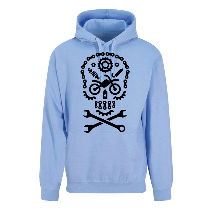 Skull Wrench Mechanic Tools Garage Car Mechanic Unisex Surf Hoodie