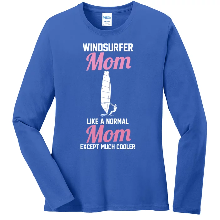 Surfing Windsurfer Mom Gift Ladies Long Sleeve Shirt