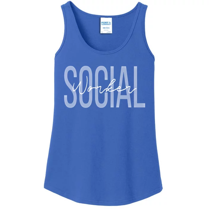 Social Worker Msw Gift Ladies Essential Tank