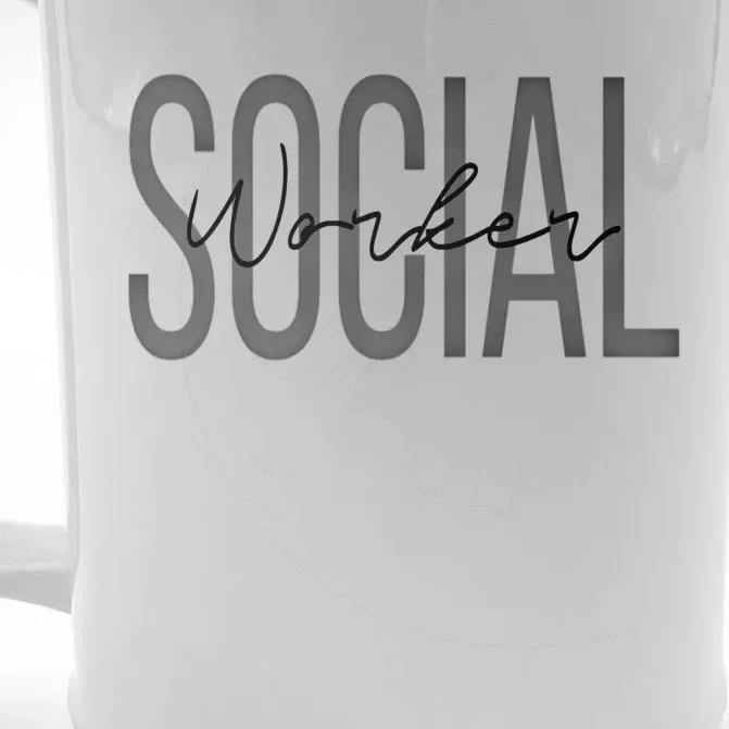 Social Worker Msw Gift Front & Back Beer Stein