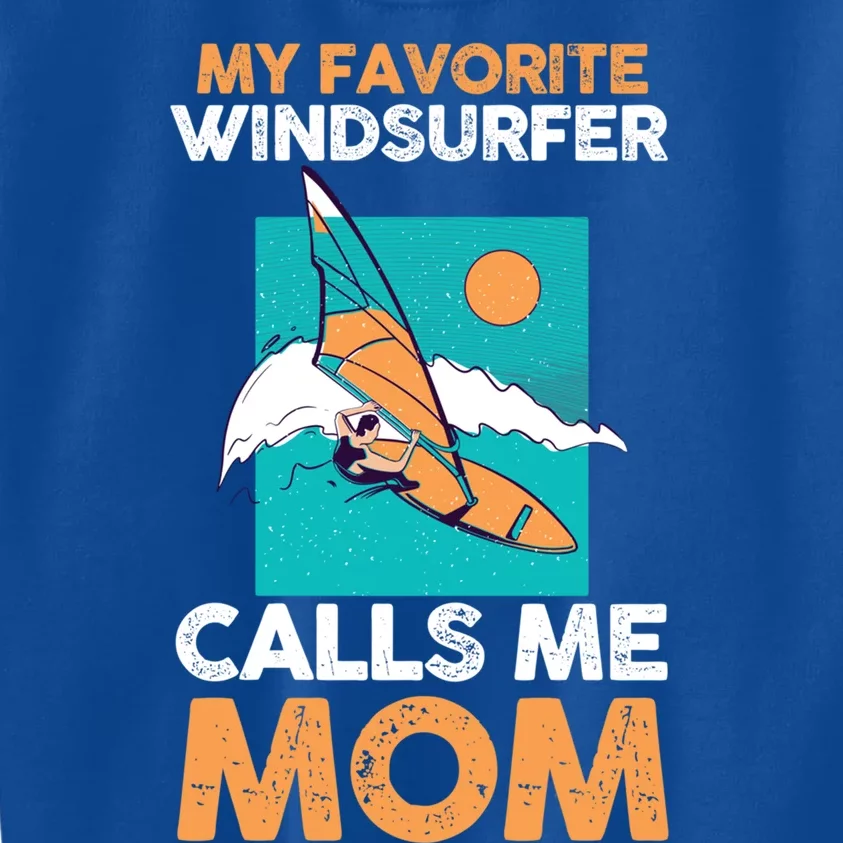 Surfing Windsurfing Mom Mother Windsurfer Cool Gift Kids Sweatshirt