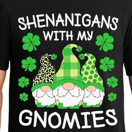 Shenanigans With My Gnomies St Patricks Day Gnomes Irish Pajama Set