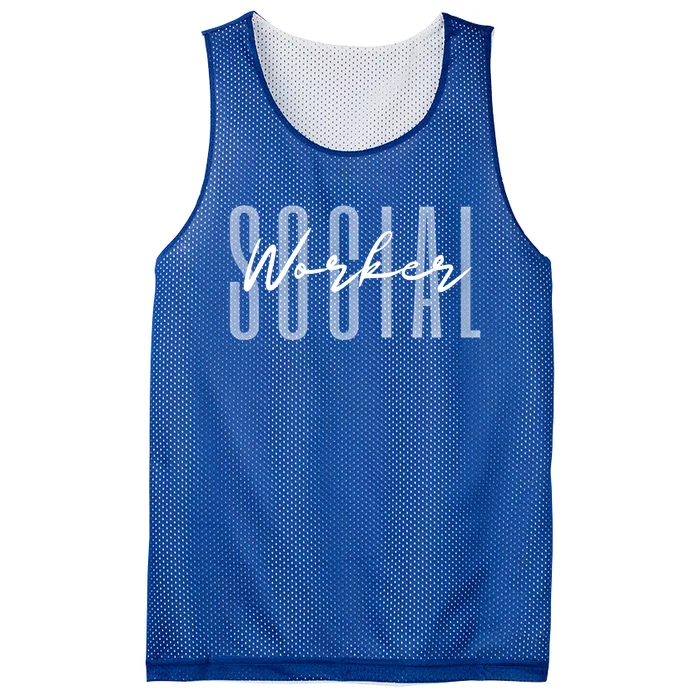 Social Worker Msw Gift Mesh Reversible Basketball Jersey Tank