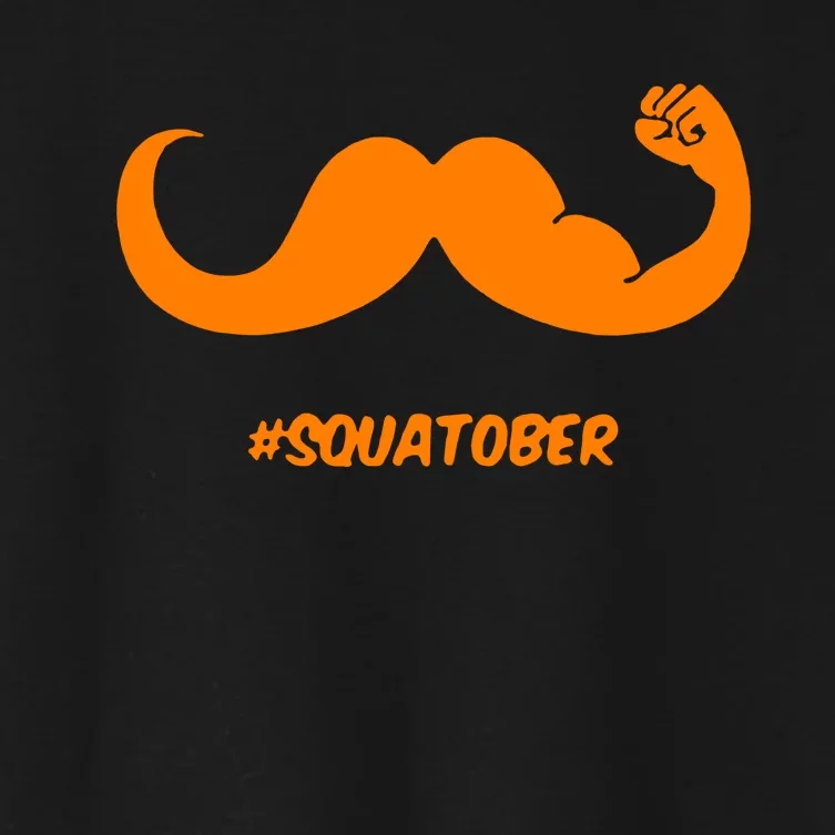 Squatober Workout Month Women's Crop Top Tee