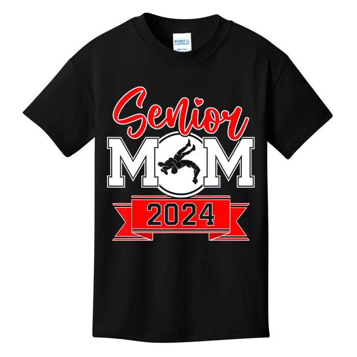 Senior Wrestling Mom Class Of 2024 Kids T-Shirt