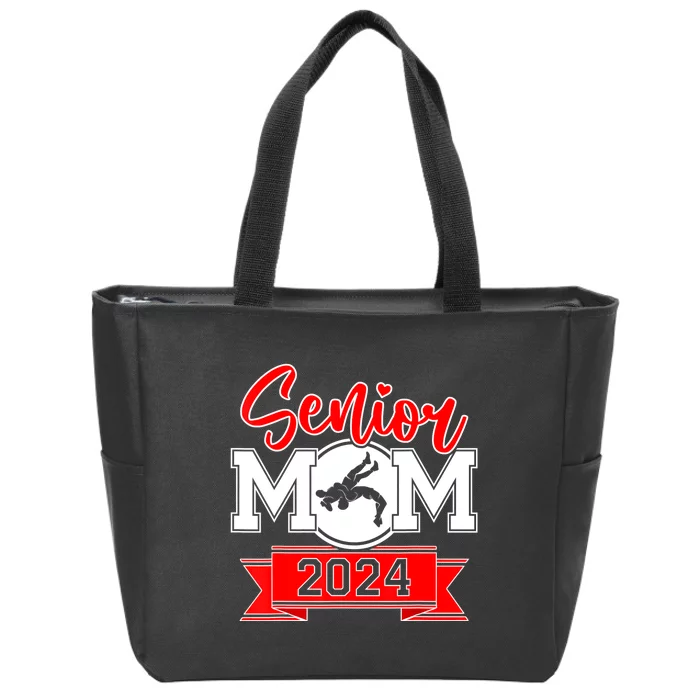 Senior Wrestling Mom Class Of 2024 Zip Tote Bag