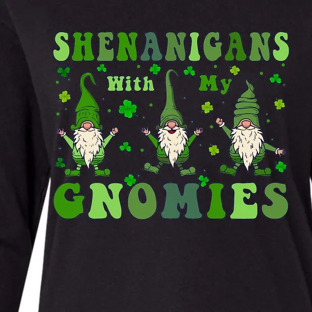 Shenanigans With My Gnomies Womens Cotton Relaxed Long Sleeve T-Shirt