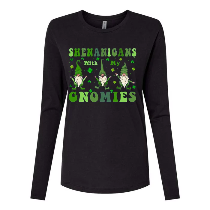 Shenanigans With My Gnomies Womens Cotton Relaxed Long Sleeve T-Shirt