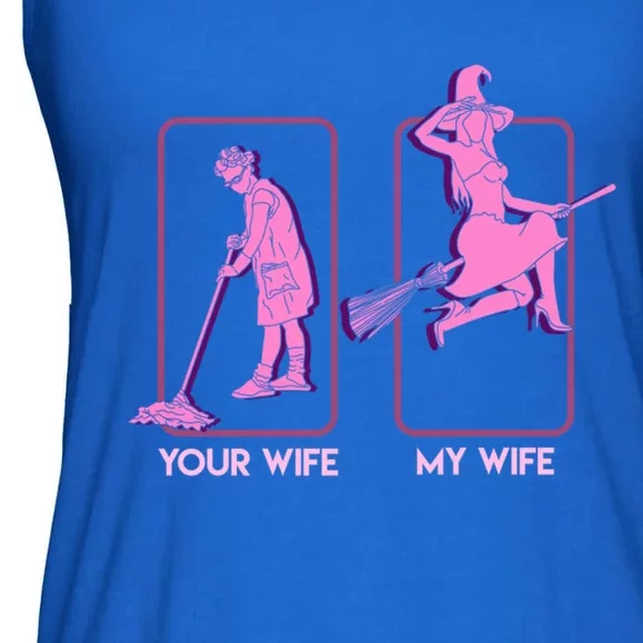 Sexy Witch My Wife Your Wife Halloween Husband Gift Ladies Essential Flowy Tank