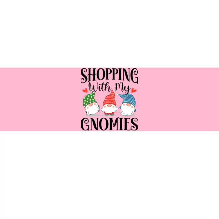 Shopping With My Gnomies Christmas Family Hanging Out Bumper Sticker