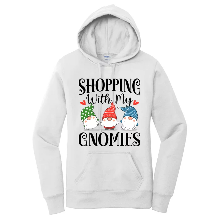 Shopping With My Gnomies Christmas Family Hanging Out Women's Pullover Hoodie