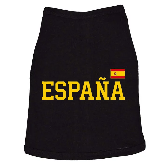 Spain Women Men Kids Spanish Flag Red España Doggie Tank