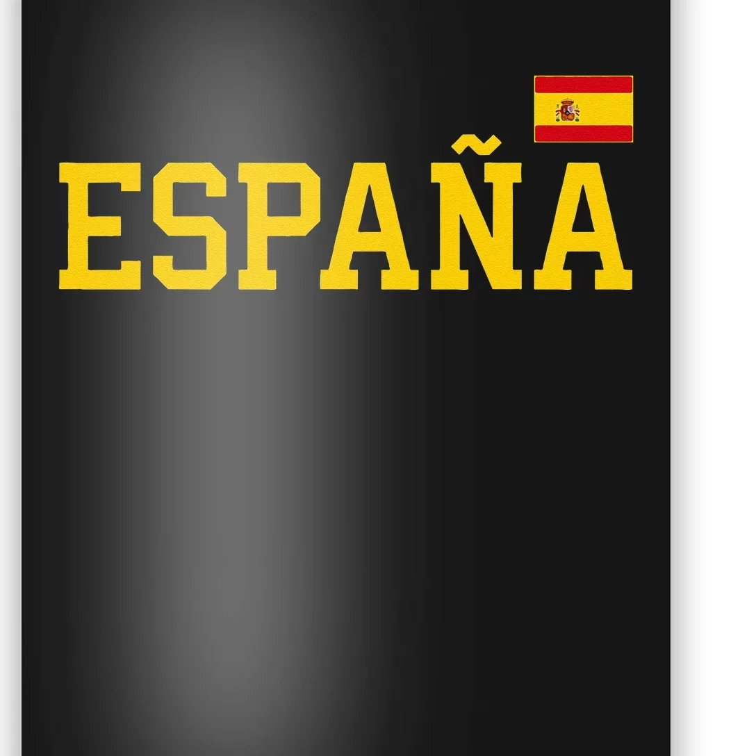 Spain Women Men Kids Spanish Flag Red España Poster