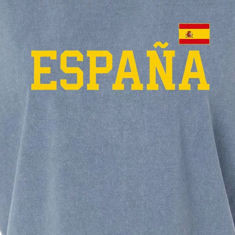 Spain Women Men Kids Spanish Flag Red España Garment-Dyed Women's Muscle Tee