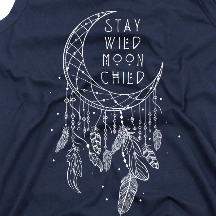 Stay Wild Moon Gift Child Dream Catcher Gift Tank Top