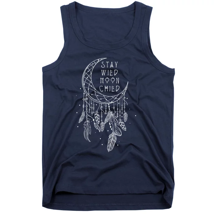 Stay Wild Moon Gift Child Dream Catcher Gift Tank Top