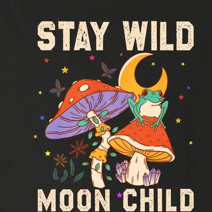 Stay Wild Moon Child And Mushroom Toddler Long Sleeve Shirt