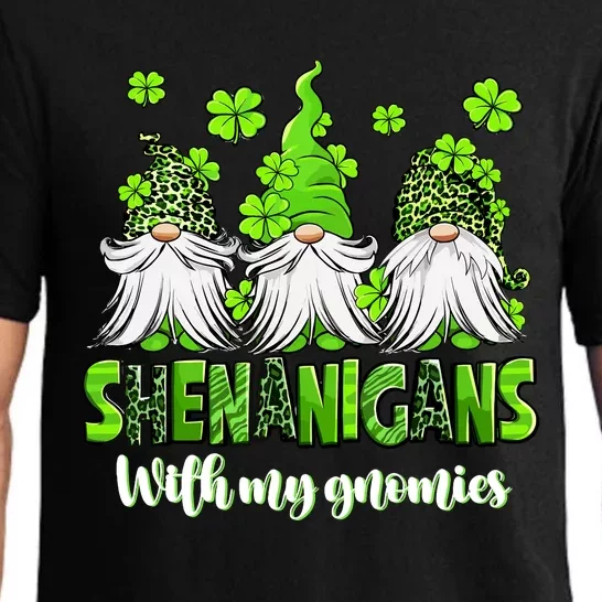 Shenanigans With My Gnomies St PatrickS Day Gnome Shamrock Pajama Set