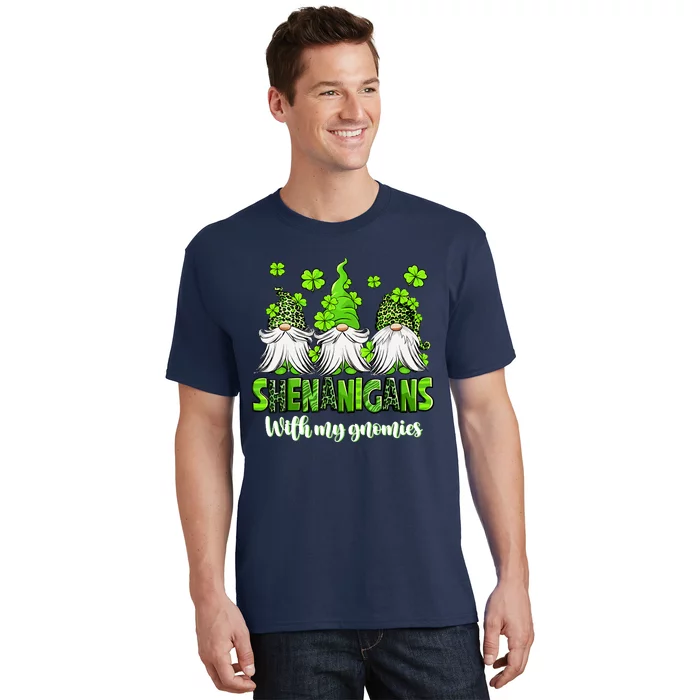 Shenanigans With My Gnomies St PatrickS Day Gnome Shamrock T-Shirt