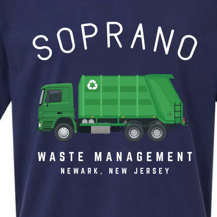 Soprano Waste Management Newark New Jersey Sueded Cloud Jersey T-Shirt