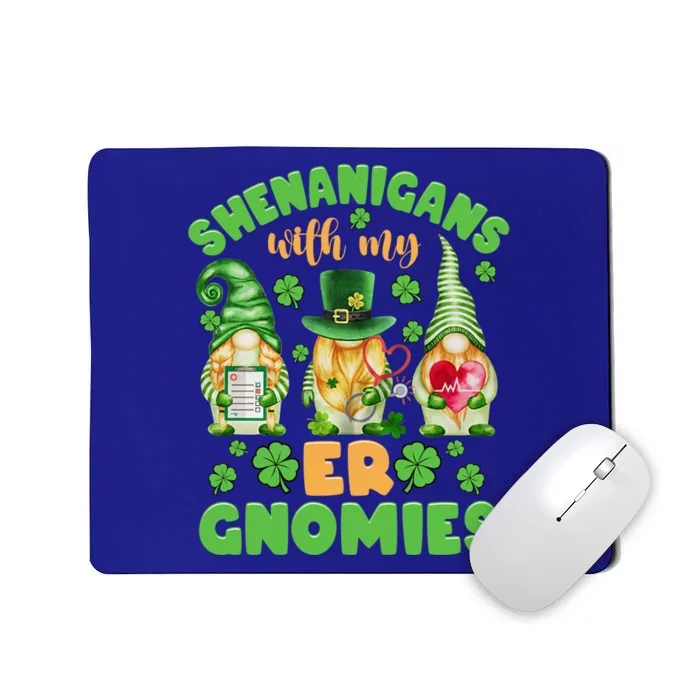 Shenanigans With My Er Gnomies St Patricks Day Nurse Gift Mousepad