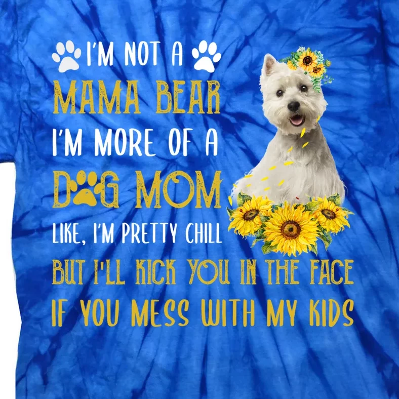 Sunflower Westie Mom Mothers Day Dog Mom Cute Gift Tie-Dye T-Shirt