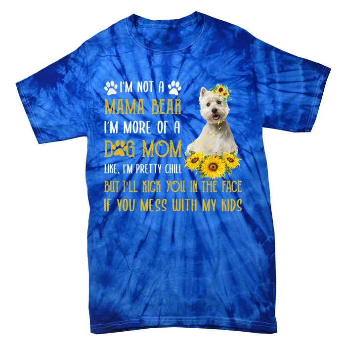 Sunflower Westie Mom Mothers Day Dog Mom Cute Gift Tie-Dye T-Shirt