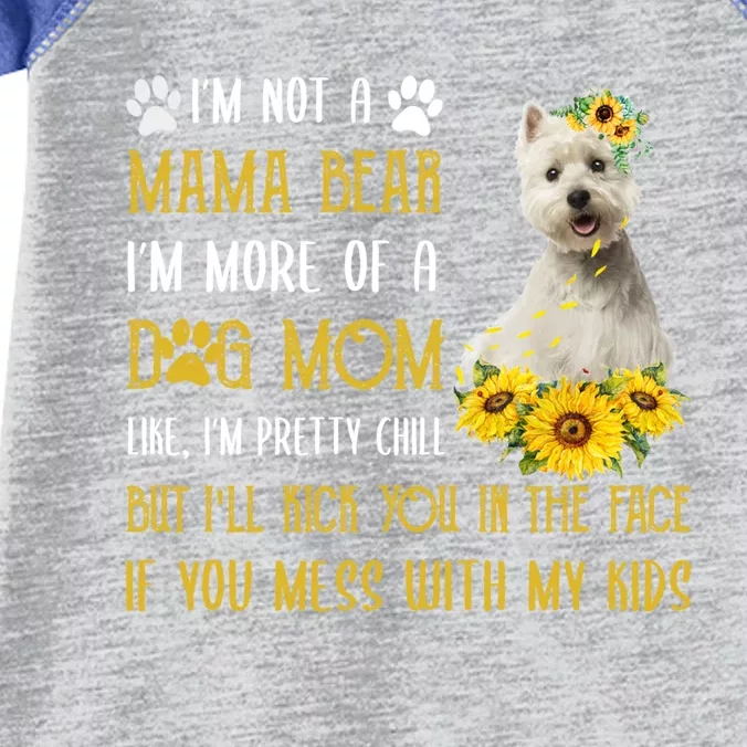 Sunflower Westie Mom Mothers Day Dog Mom Cute Gift Infant Baby Jersey Bodysuit