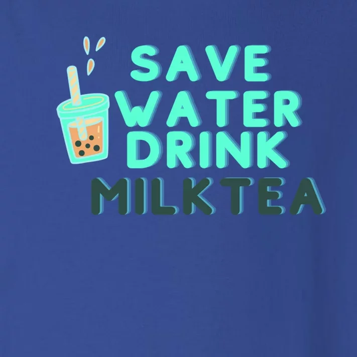 Save Water Milktea Milk Tea Lover Gift Cute Gift Toddler Long Sleeve Shirt