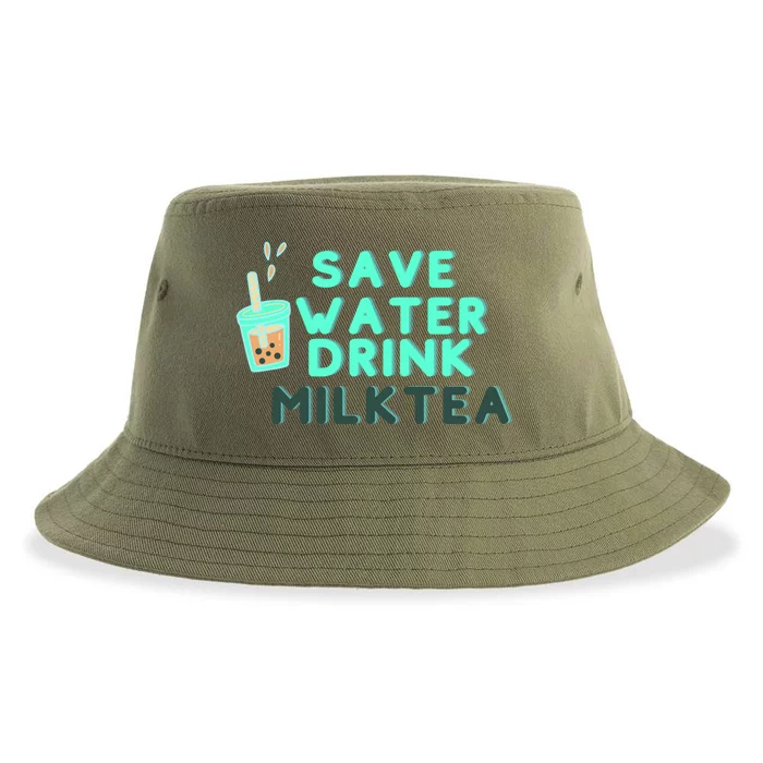 Save Water Milktea Milk Tea Lover Gift Cute Gift Sustainable Bucket Hat