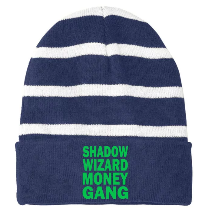 Shadow Wizard Money Gang Striped Beanie with Solid Band