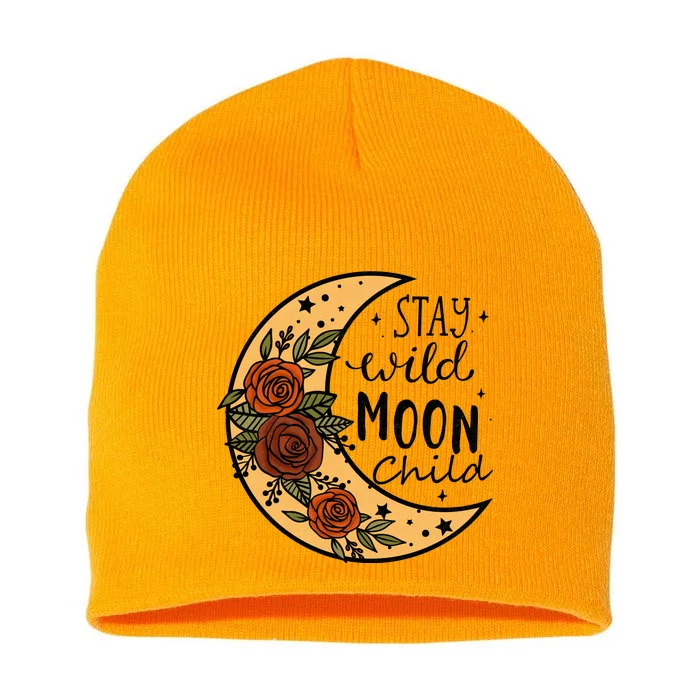 Stay Wild Moon Child Short Acrylic Beanie