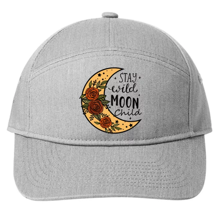 Stay Wild Moon Child 7-Panel Snapback Hat