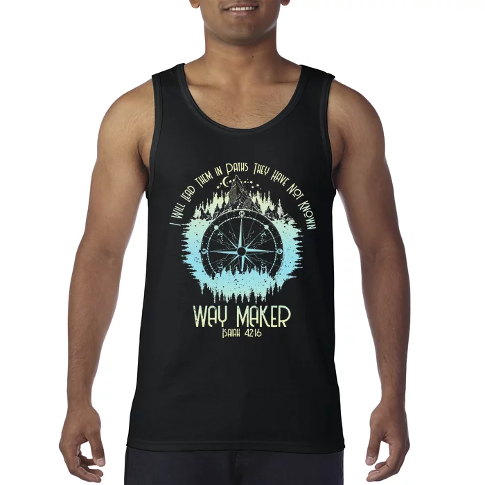 Spiritual Way Maker Bible Verse Christian Faith Way Maker Tank Top