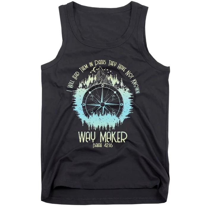 Spiritual Way Maker Bible Verse Christian Faith Way Maker Tank Top